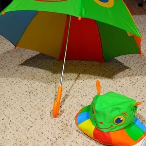 Melissa & Doug Sunny Patch Kid Rain Hat & Umbrella